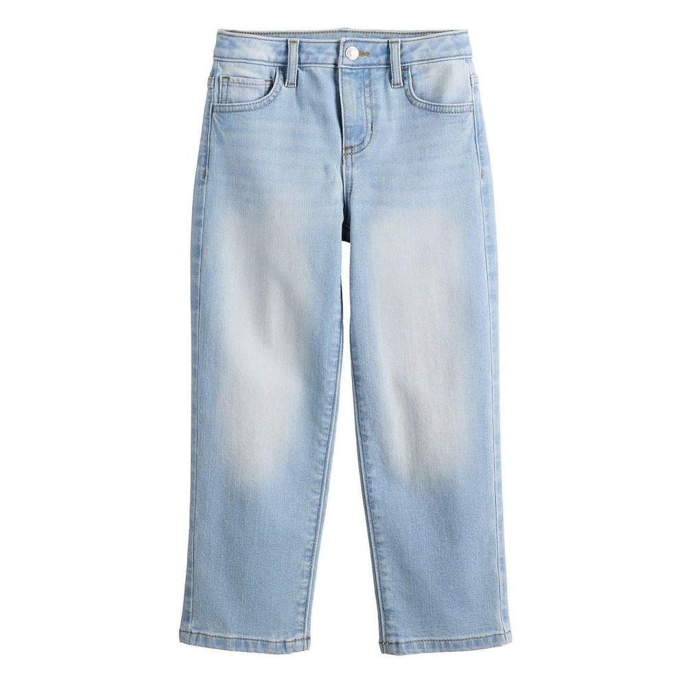 Jumping Beans Girls High Rise Straight Jeans, Size 10